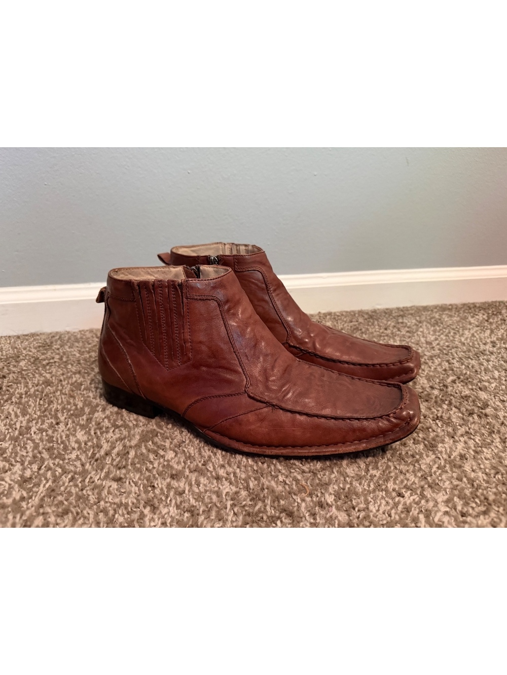 Stacy Adams Santos Leather Ankle Boot Men’s 10.5
